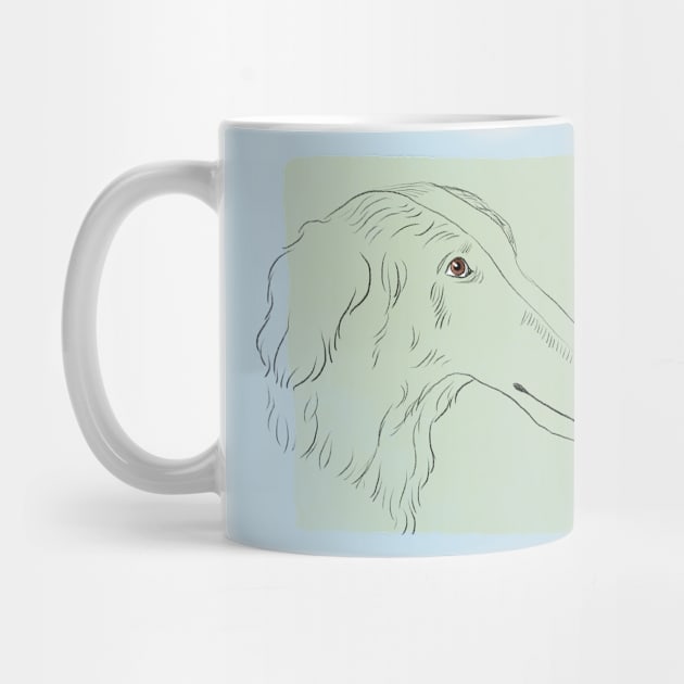 Borzoi Lovers by Little Birds